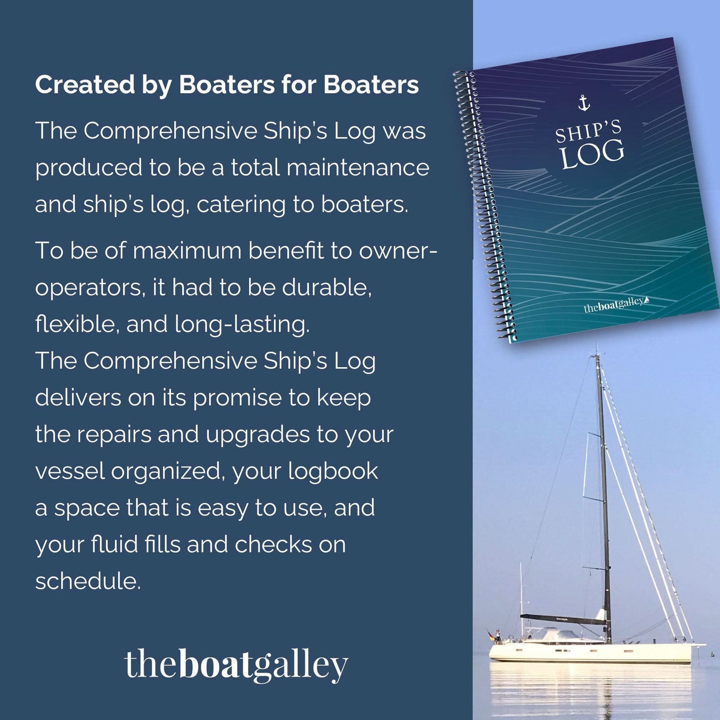 Ship’s Log: A Captain’s Log for Boat Trips and Maintenance - Marsh and Manor Collective