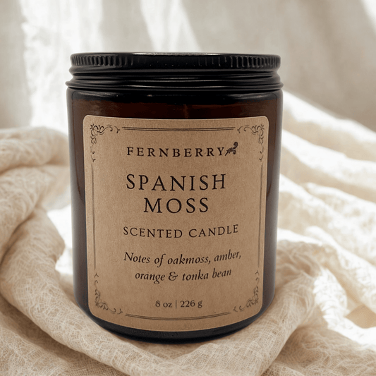 Spanish Moss - 8 oz Wood Wick Candle - Marsh and Manor Collective
