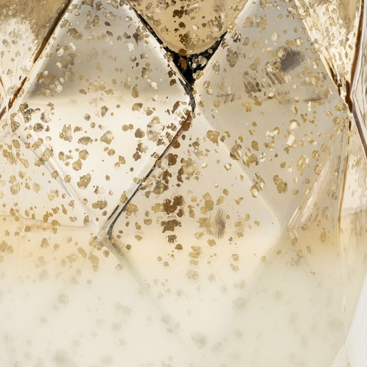 Tabor 22" White and Gold Mercury Glass Table Lamp With White Cone Shade - Marsh and Manor Collective