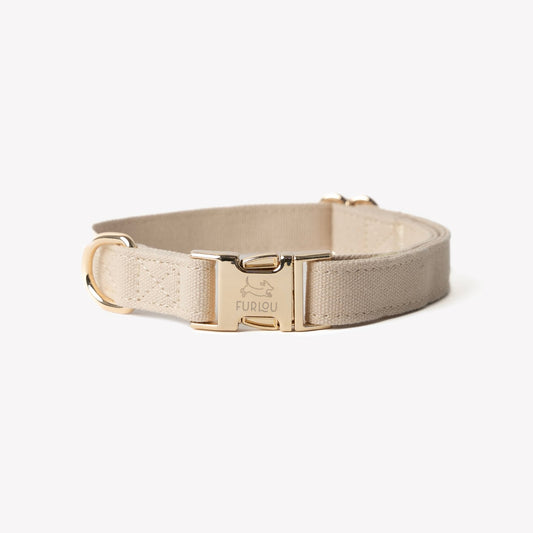 'Tan' - Canvas Dog Collar - Marsh and Manor Collective