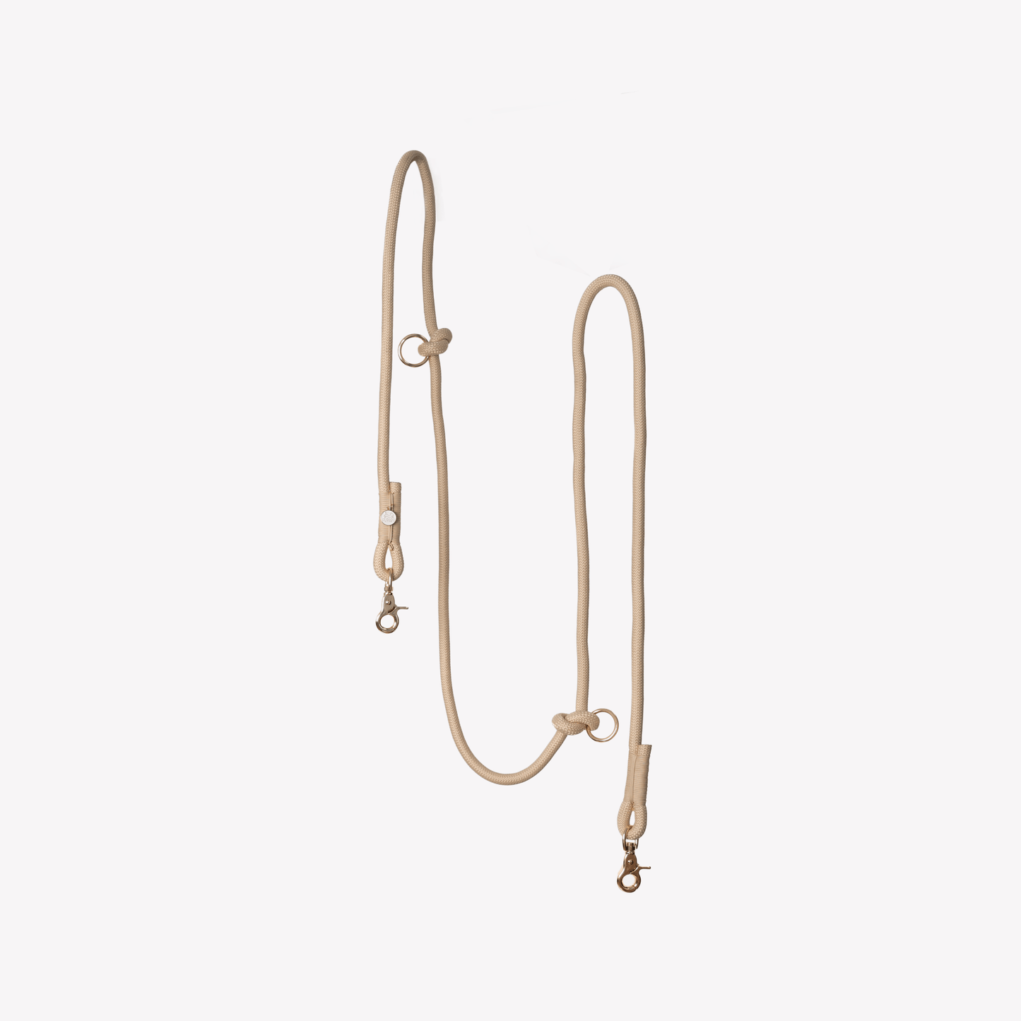 'Tan' - Hands Free Braided Leash - Marsh and Manor Collective