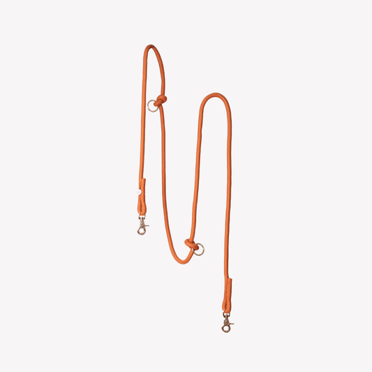 'Terracotta' - Hands Free Braided Leash - Marsh and Manor Collective