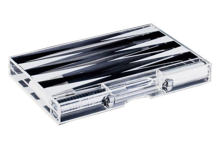 Travel Size 14'' Lucite Backgammon Set - Marsh and Manor Collective