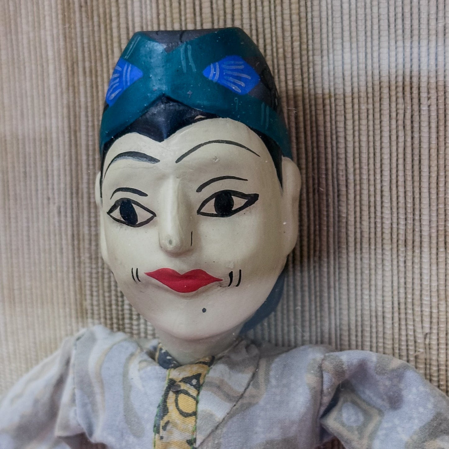 Vintage Framed Stick Puppet Set