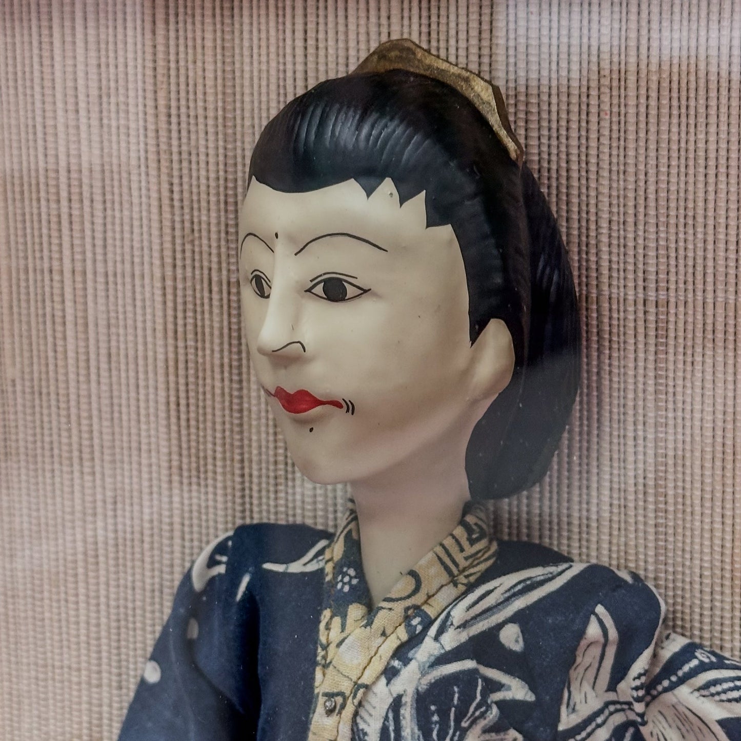 Vintage Framed Stick Puppet Set