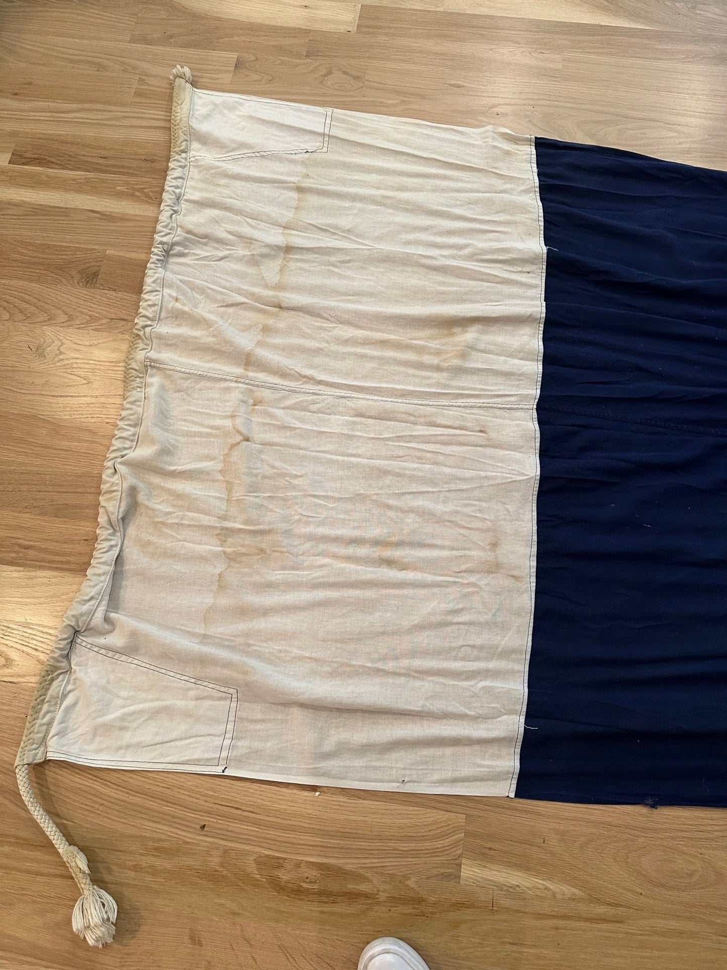 Vintage Blue & White Nautical Marine Flag