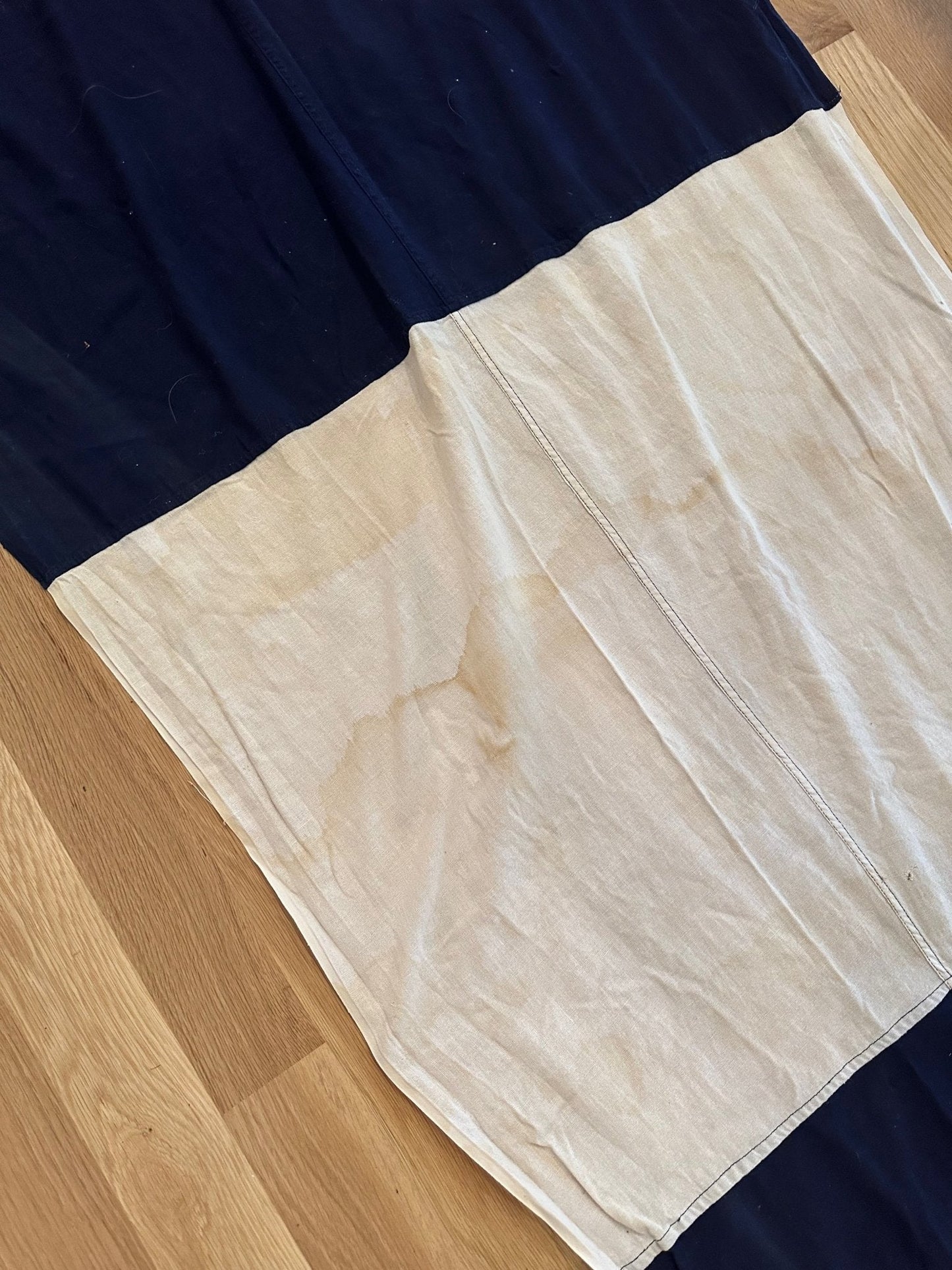 Vintage Blue & White Nautical Marine Flag