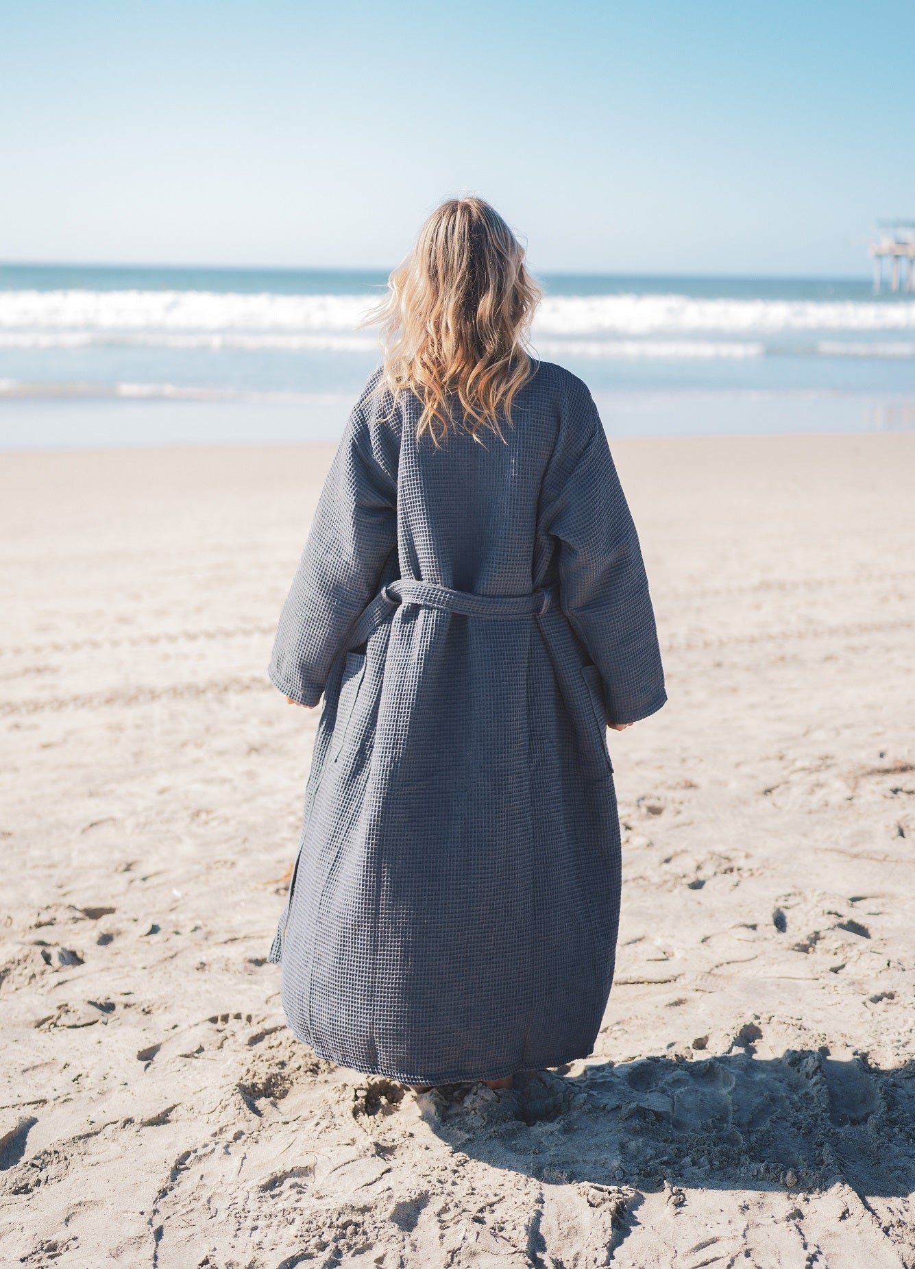 WAFFLE TURKISH COTTON BATHROBE - Marsh and Manor Collective