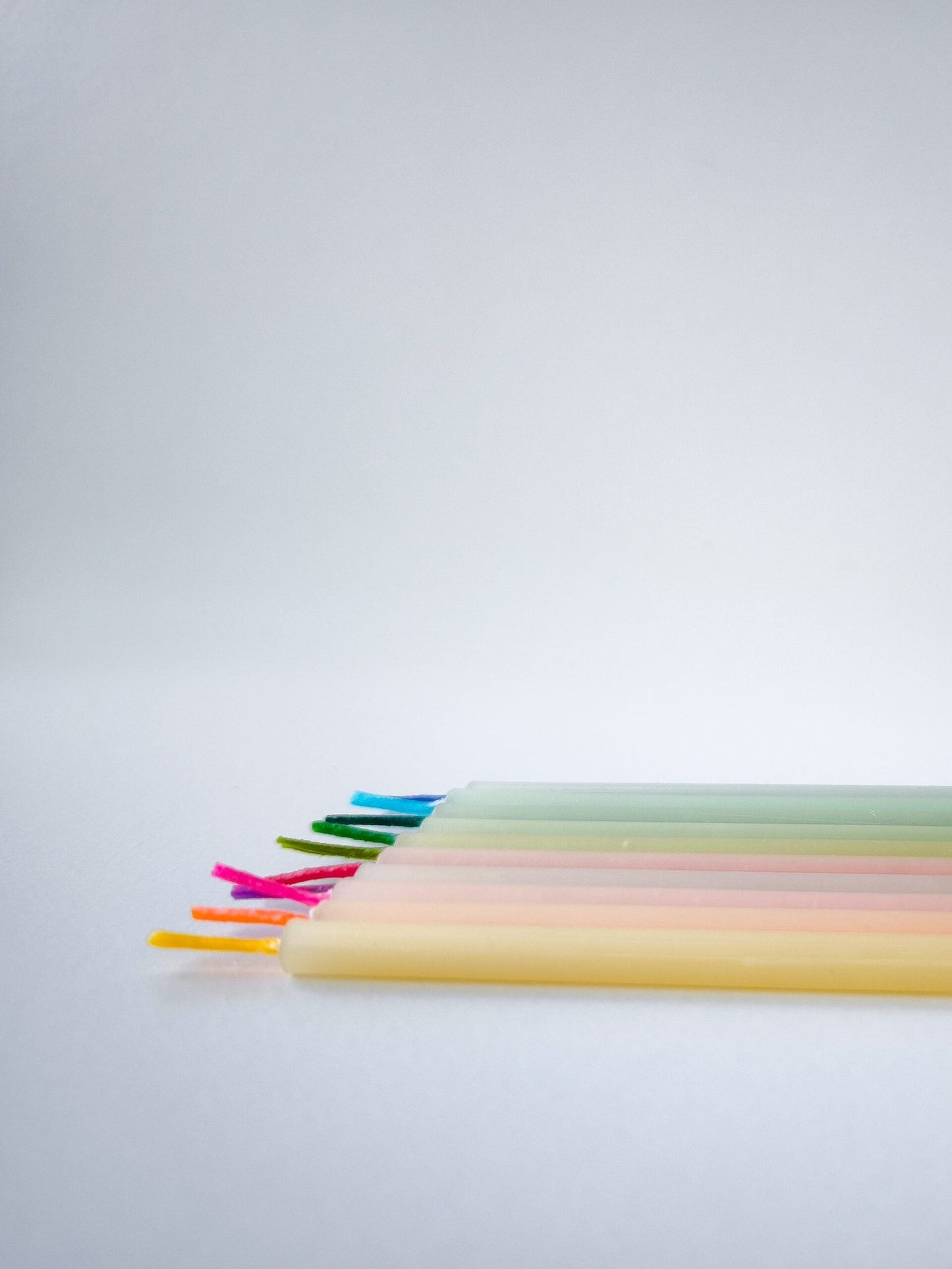 white beeswax Birthday Candles - Marsh and Manor Collective