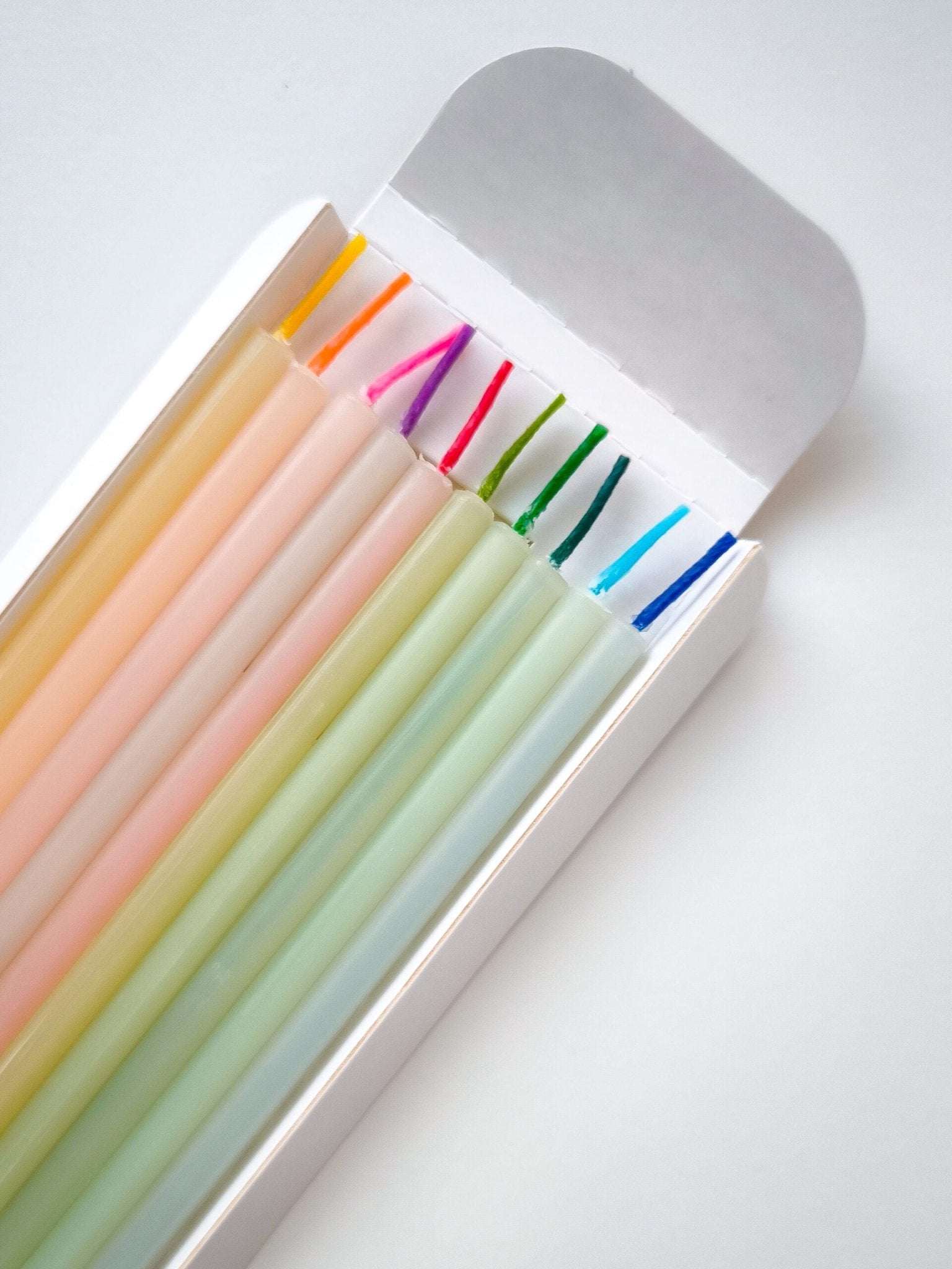 white beeswax Birthday Candles - Marsh and Manor Collective