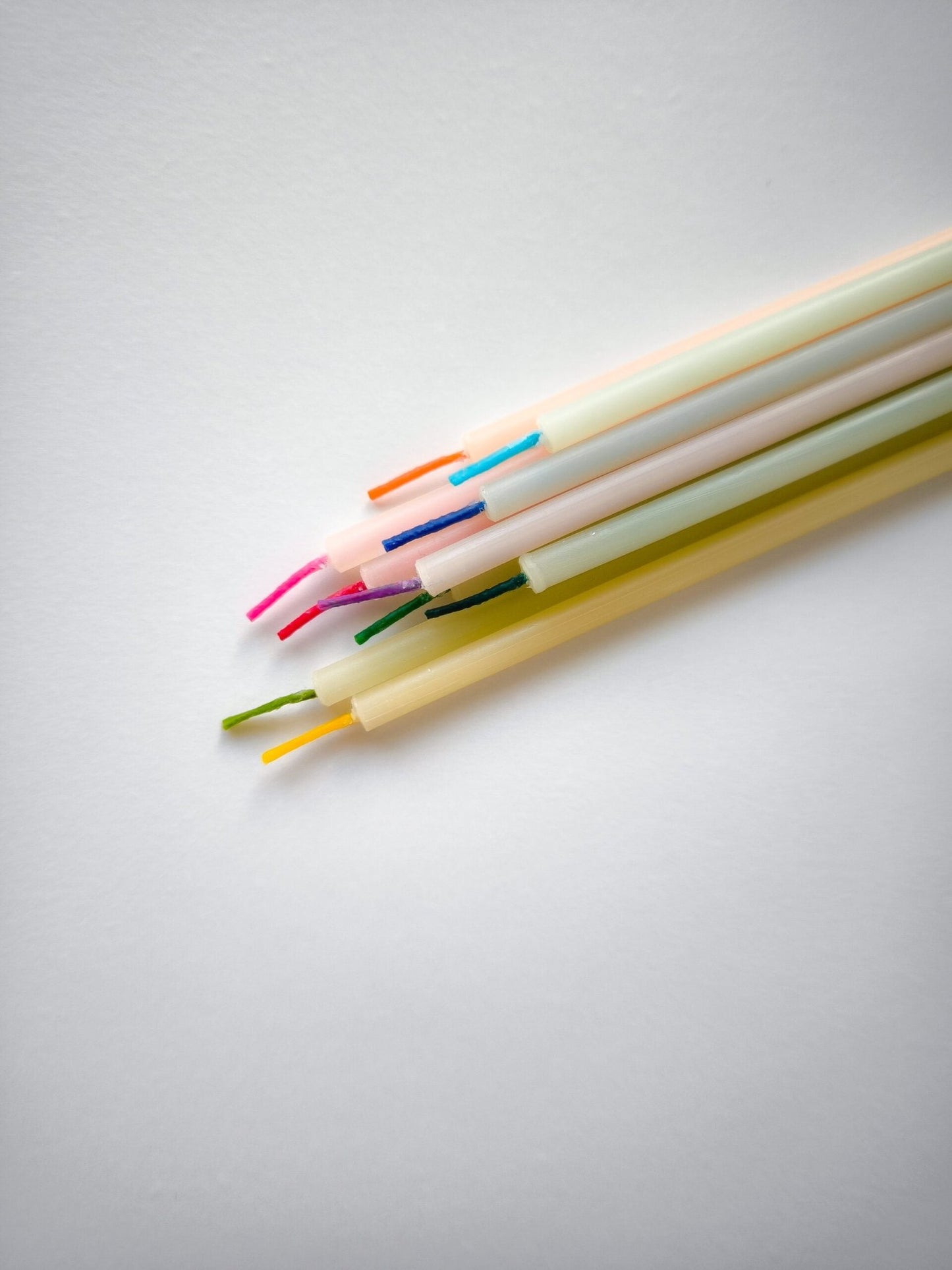 white beeswax Birthday Candles - Marsh and Manor Collective