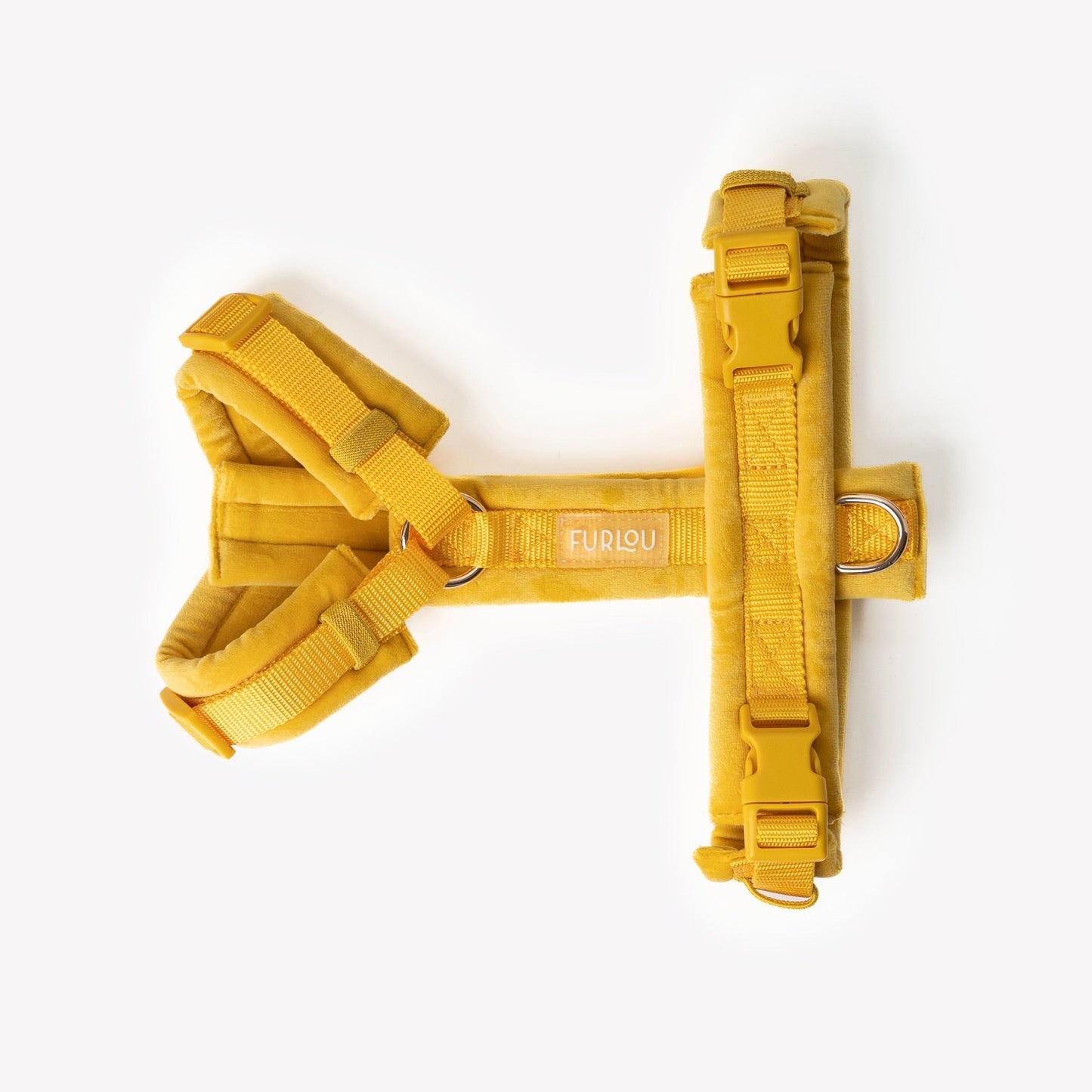 Yellow - Velvet Dog Harness - Marsh and Manor Collective